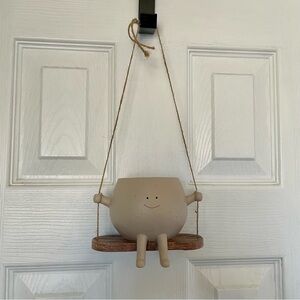 Smiley Face Swing Hanging Planter